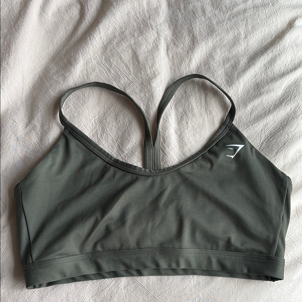 Olive Green Sports Bra